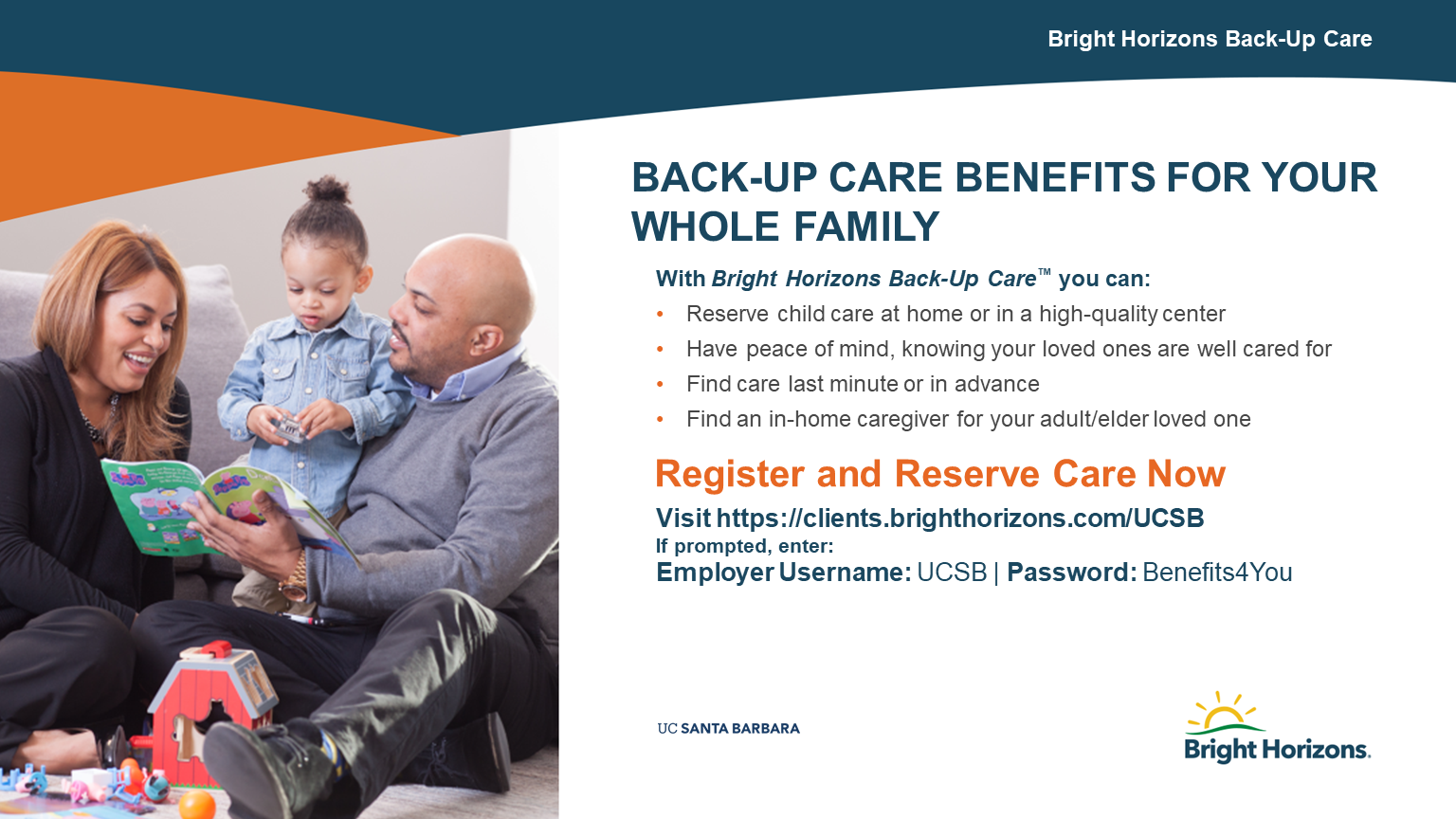 Bright Horizons Backup Care overview