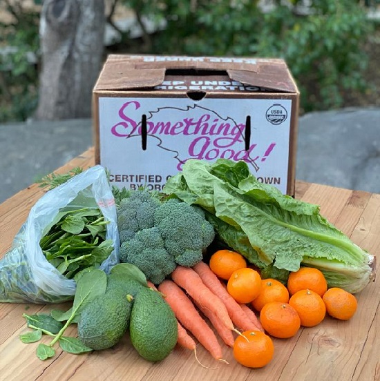 Something Good organic produce box